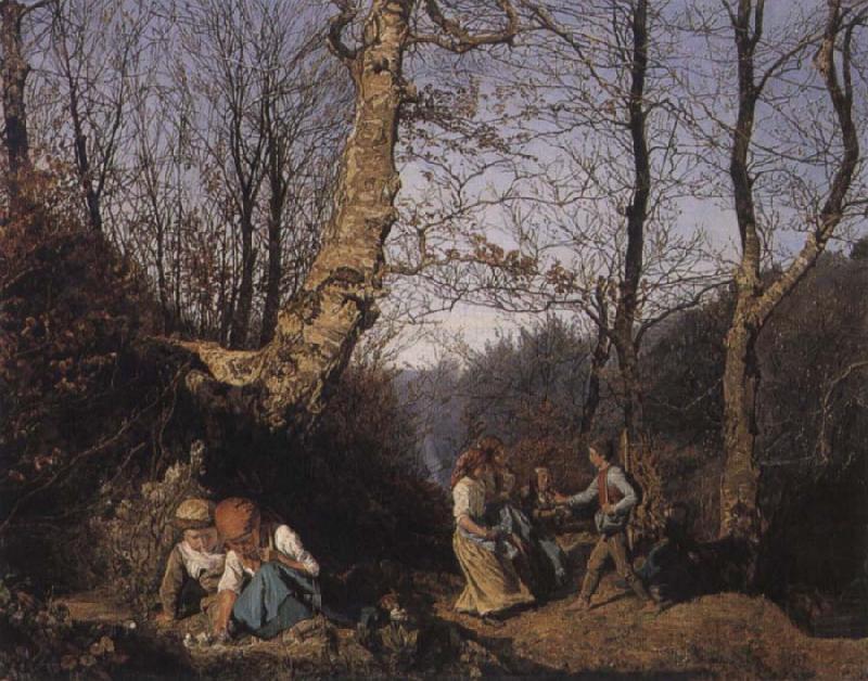 Ferdinand Georg Waldmuller Early Spring in the Vienna Woods